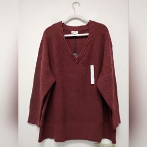 Womens V-neck Sweater Size 3X #387-388